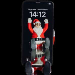 Supportive Santa Phone Holder