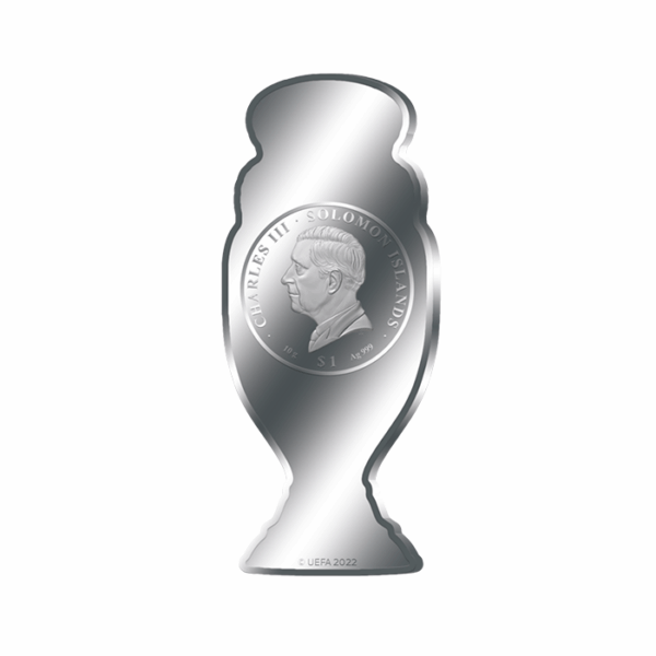 UEFA EURO 2024 – Monedă de artă care este bătută în argint pur 999/1000 - imagine 3