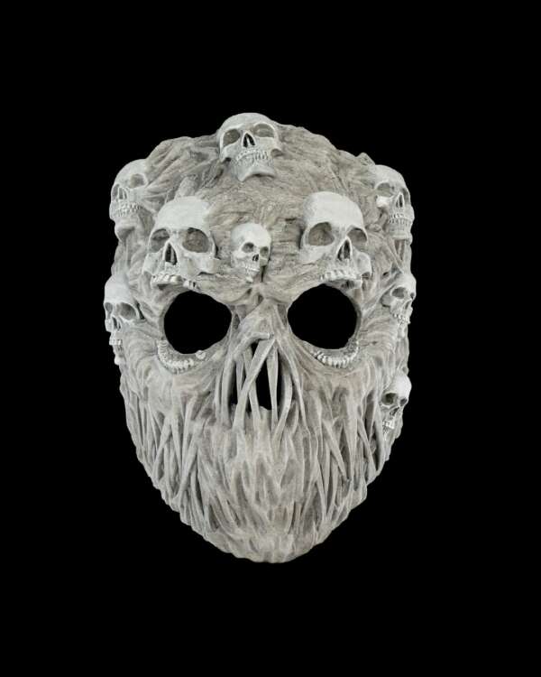 Ghoul Face Halloween Mask - imagine 8