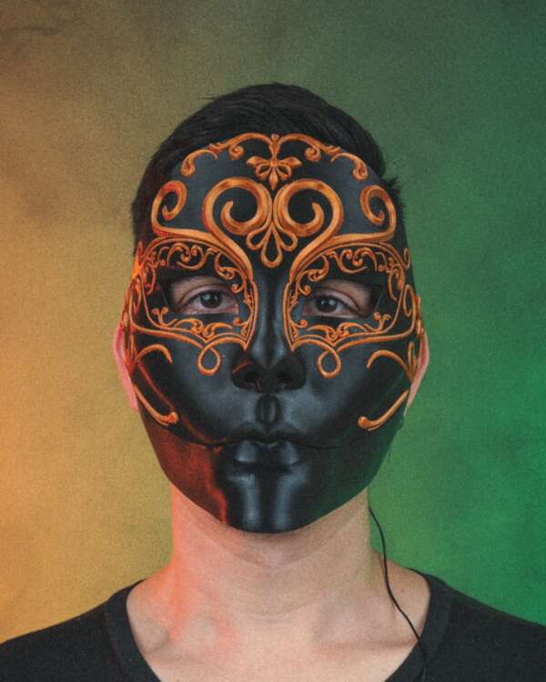 Opulent Masquerade Halloween Mask - imagine 2