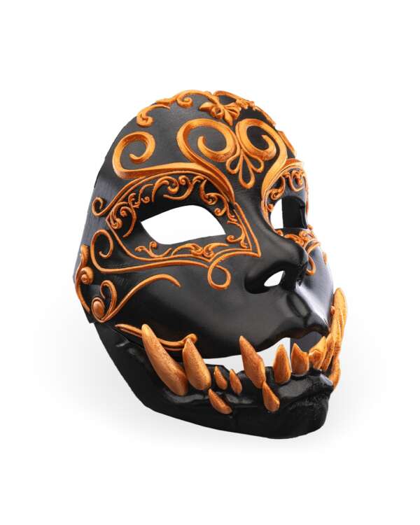 Opulent Masquerade Halloween Mask - imagine 4
