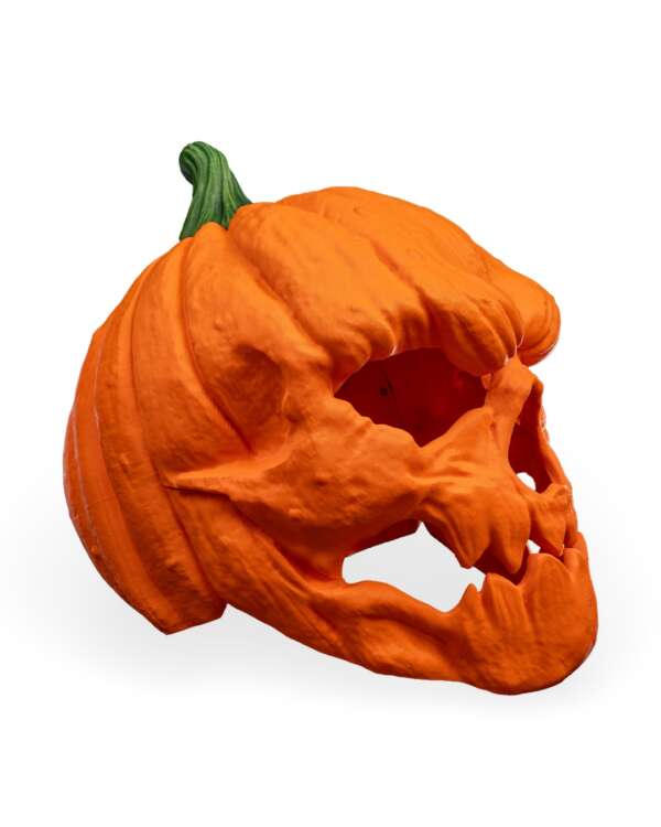 Pumpkin Head Halloween Mask - imagine 4