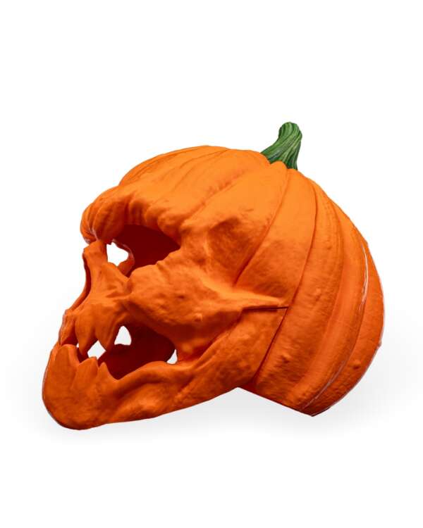 Pumpkin Head Halloween Mask - imagine 5