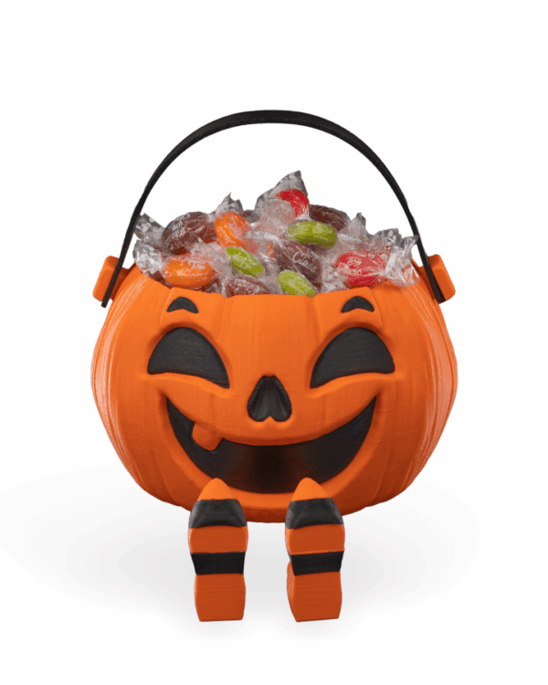 Walkin Pumpkin Candy Holder