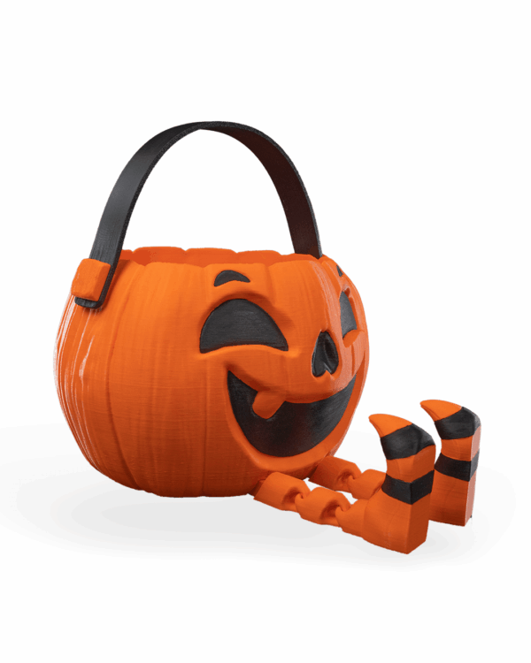 Walkin Pumpkin Candy Holder - imagine 4