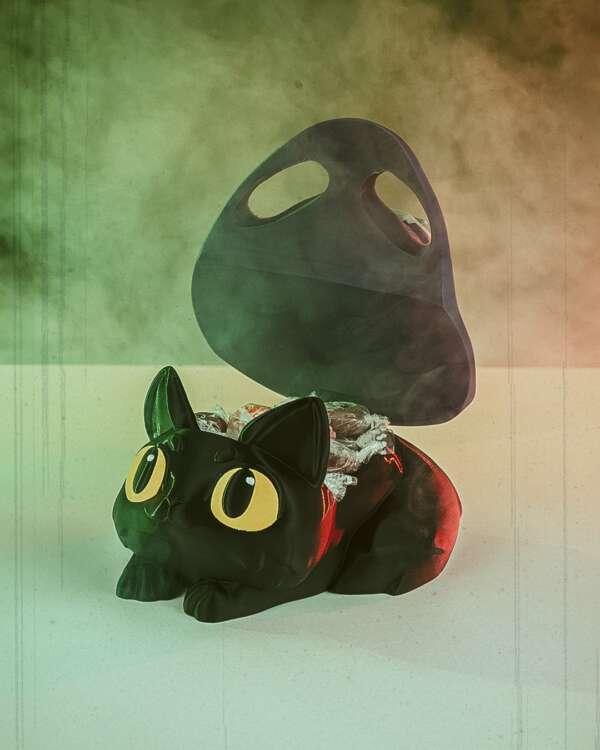 Witch Kitty Candy Holder - imagine 3