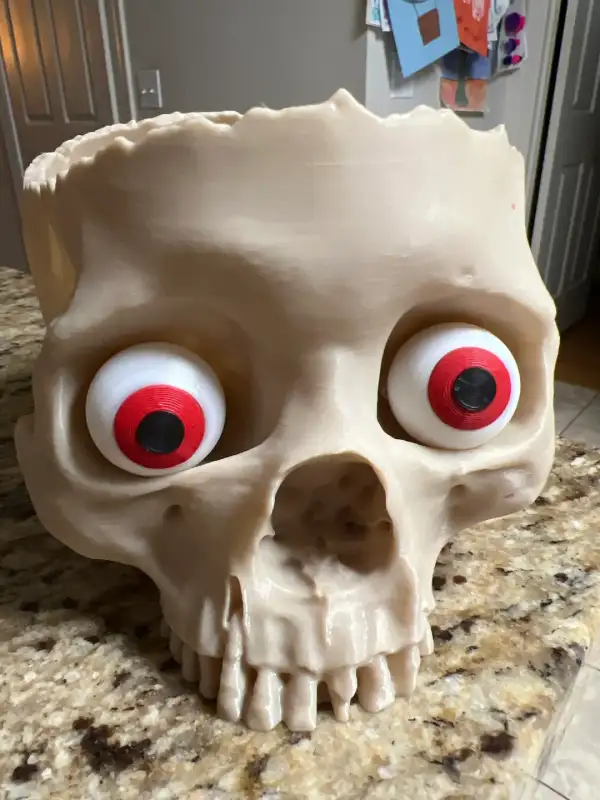 Skull halloween eyeball