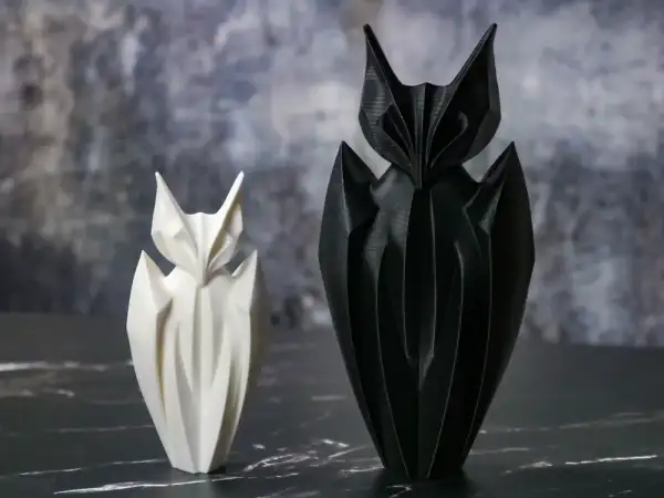 Minimalist bat sculpture
