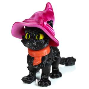 Figurina Pisica Halloween, 10cm, Cat in a Hat