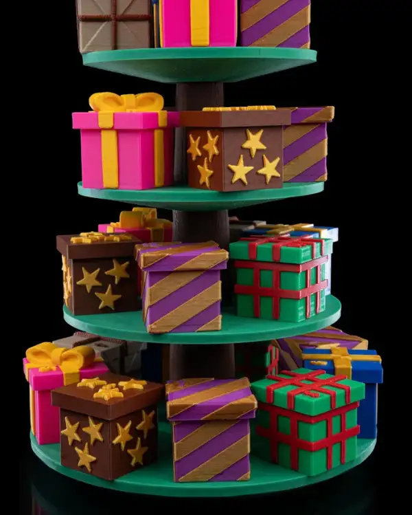 Tree Top Gifts Countdown Containers – proiect STL 3D - imagine 3