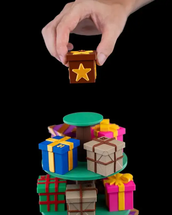 Tree Top Gifts Countdown Containers – proiect STL 3D - imagine 6