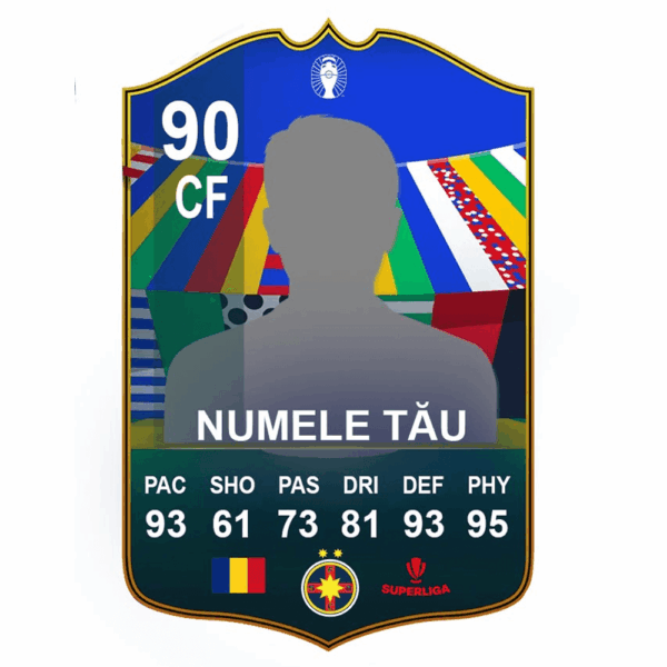 Card Personalizat EURO 2024 din Plexiglass 27x19 cm