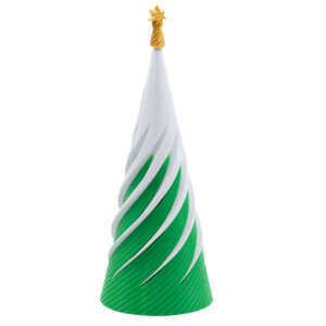 Brad decorativ anti-stress de Crăciun Verde-Alb
