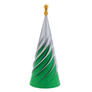 Brad decorativ anti-stress de Crăciun Verde-Gri