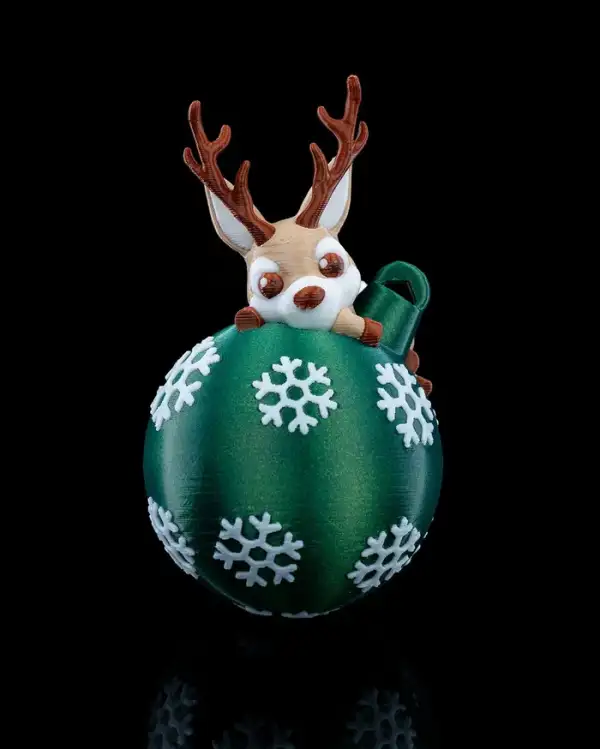 Lying Reindeer Christmas Ornament – proiect STL 3D
