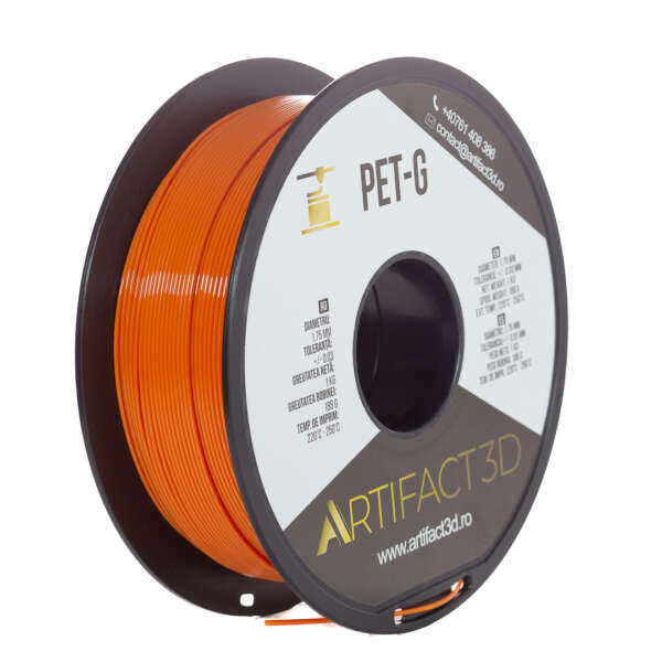 Filament 3D PET-G 1kg Artifact 3D – Orange