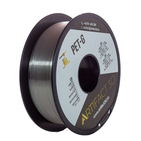 Filament 3D PET-G 1kg Artifact 3D – Transparent