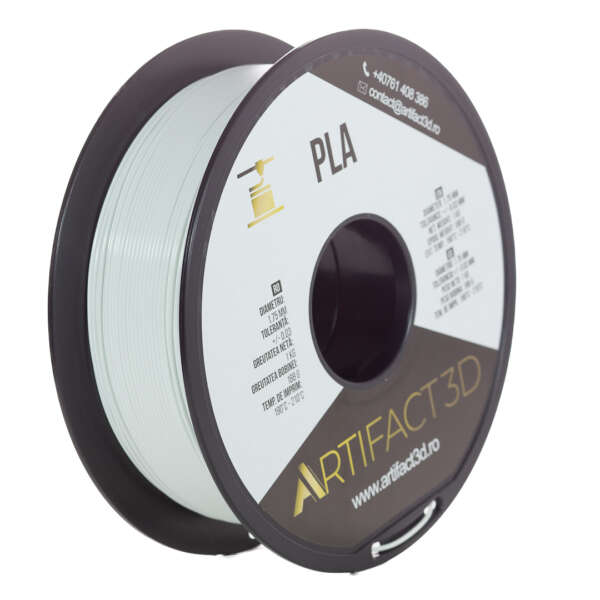 Filament 3D PLA 1kg Artifact 3D – Alb