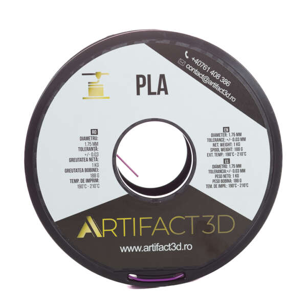Filament 3D PLA 1kg Artifact 3D – Mov - imagine 3