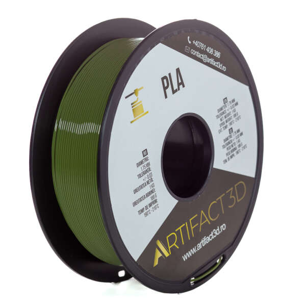 Filament 3D PLA 1kg Artifact 3D – Verde Army