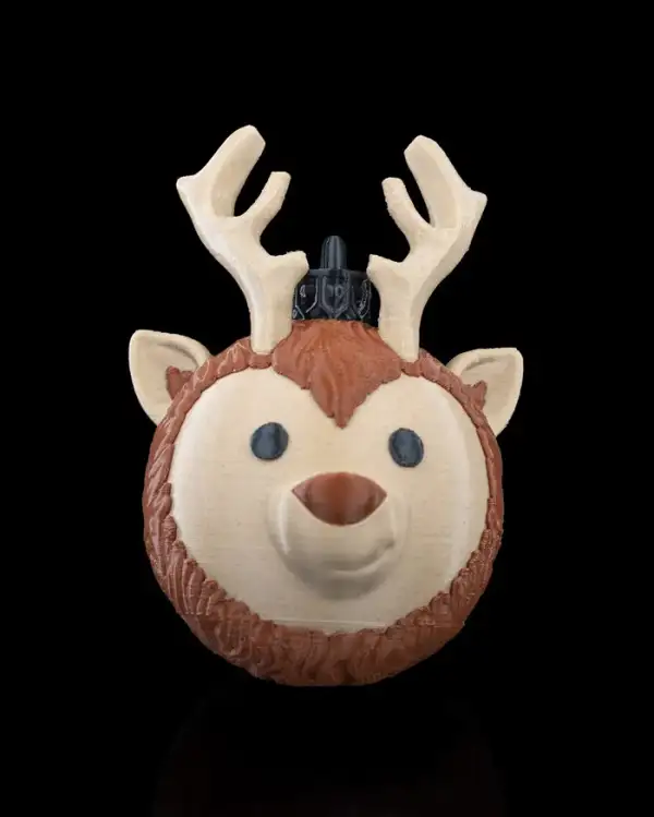 Reindeer Head Christmas Ornament – proiect STL 3D - imagine 2