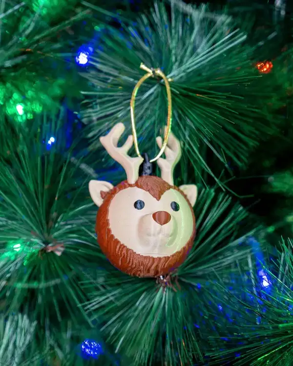 Reindeer Head Christmas Ornament – proiect STL 3D - imagine 7