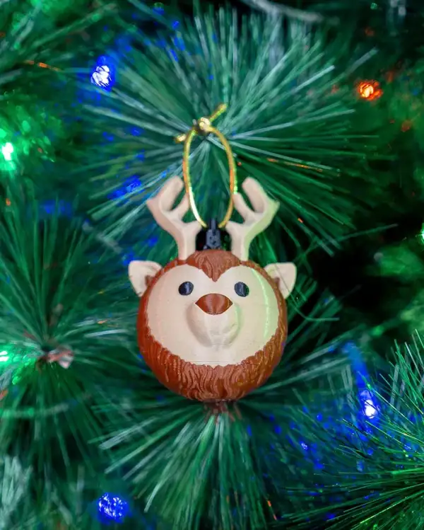 Reindeer Head Christmas Ornament – proiect STL 3D - imagine 8