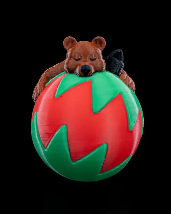 Sleeping Bear Christmas Ornament – proiect STL 3D