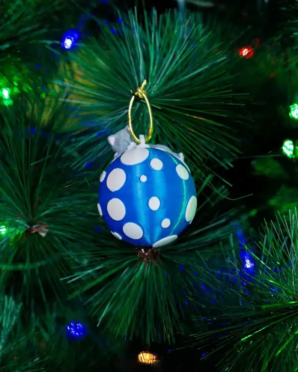 Sleeping Cat Christmas Ornament – proiect STL 3D - imagine 6