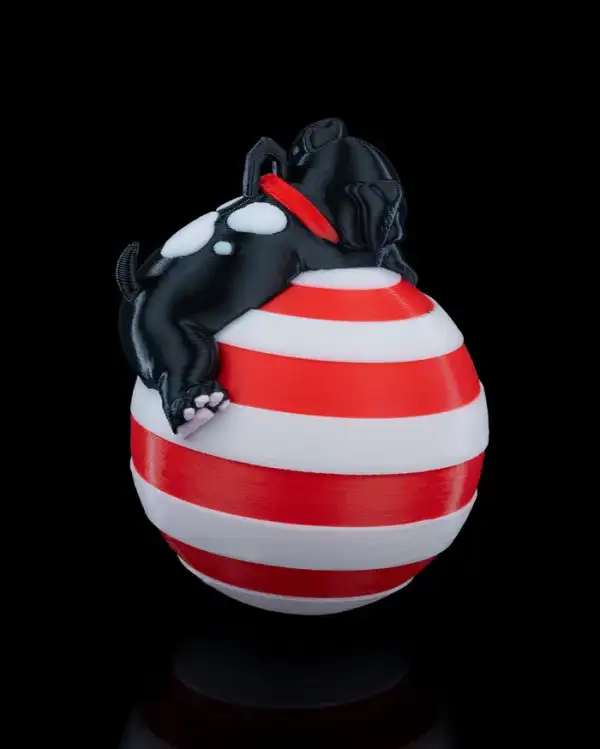 Sleeping Dog Christmas Ornament – proiect STL 3D - imagine 2