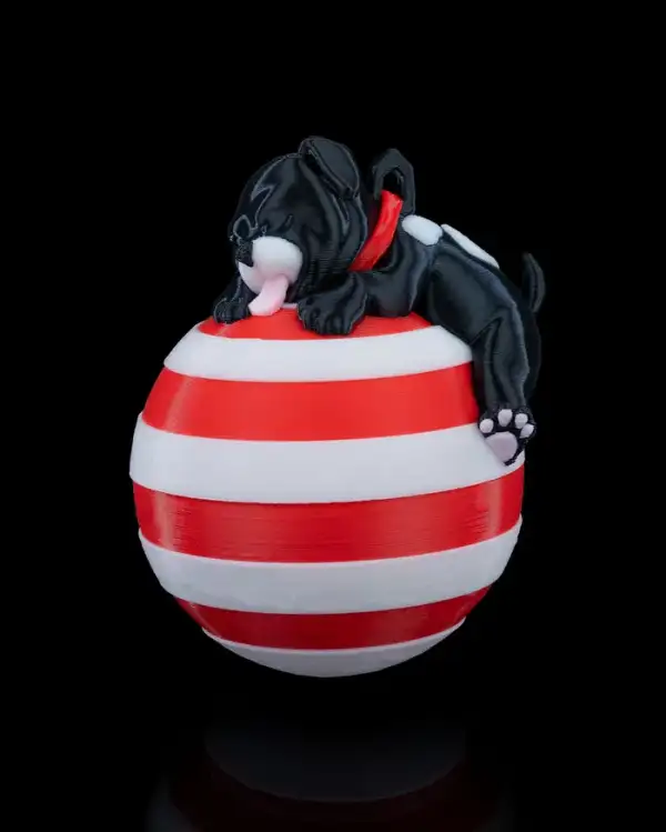 Sleeping Dog Christmas Ornament – proiect STL 3D - imagine 5