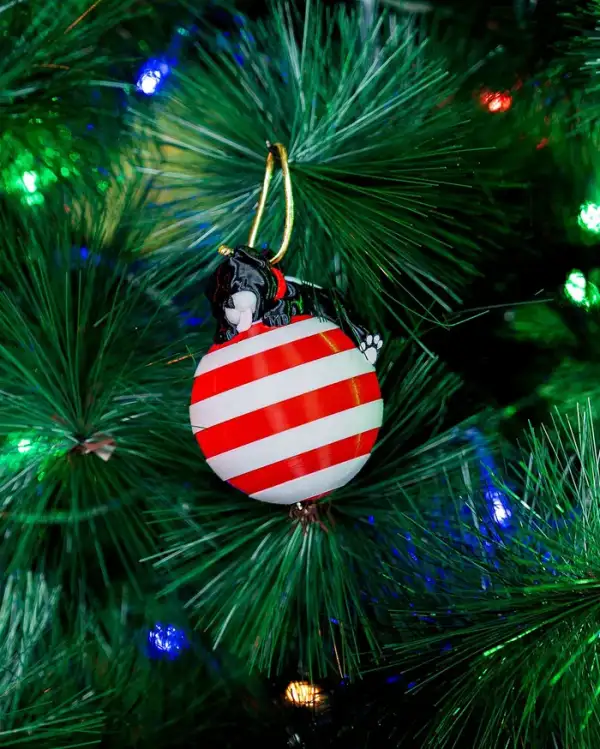 Sleeping Dog Christmas Ornament – proiect STL 3D - imagine 6