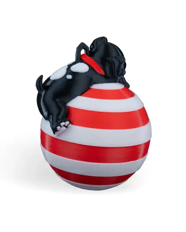 Sleeping Dog Christmas Ornament – proiect STL 3D - imagine 8