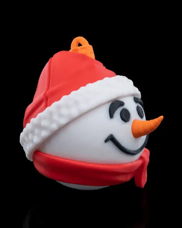 Snowman Christmas Ornament – proiect STL 3D - imagine 2