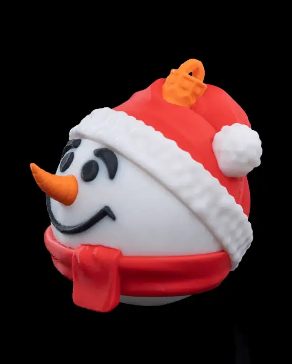 Snowman Christmas Ornament – proiect STL 3D - imagine 3