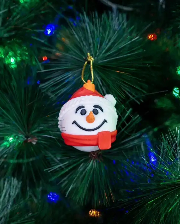 Snowman Christmas Ornament – proiect STL 3D - imagine 6