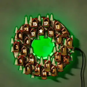 Twinkle Town Wreath Countdown – proiect STL 3D