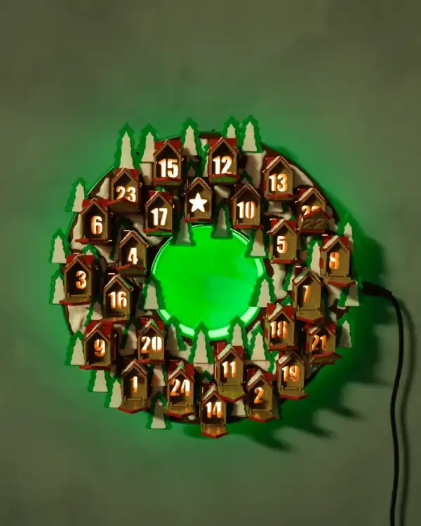 Twinkle Town Wreath Countdown – proiect STL 3D