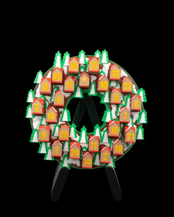 Twinkle Town Wreath Countdown – proiect STL 3D - imagine 4