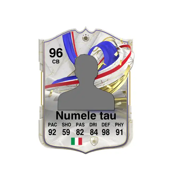 MINI Card Personalizat Euro 2024 din Plexiglass 8 x 5 cm