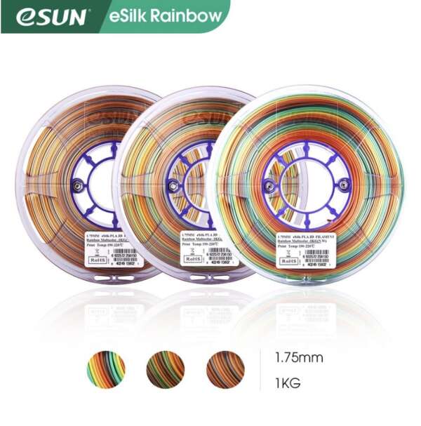 Filament eSUN eSilk Rainbow PLA - imagine 2