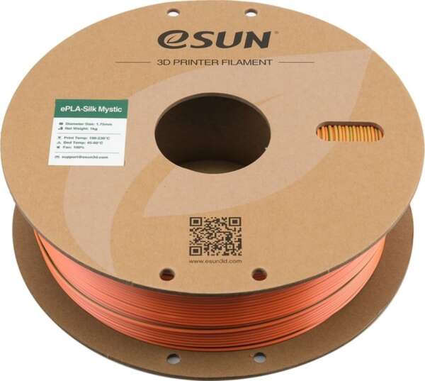 Filament eSUN ePLA Silk Mystic Copper Blue Orange Green - imagine 3