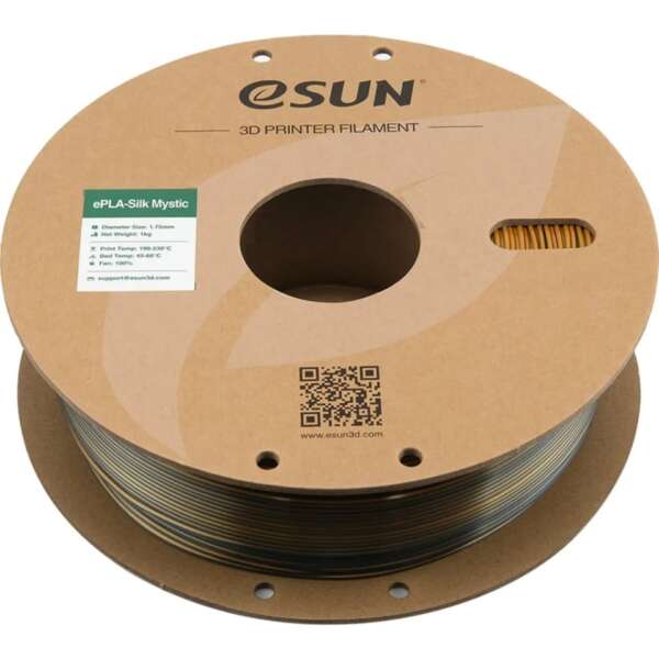Filament eSUN ePLA Silk Mystic Gold Green Black - imagine 3