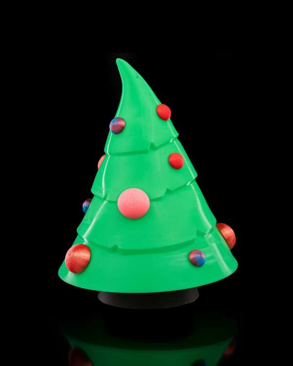 Festive Tree Table Lamp – proiect STL 3D - imagine 3