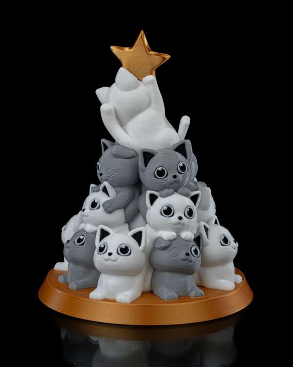 Catmas Tree Table Lamp – proiect STL 3D - imagine 5
