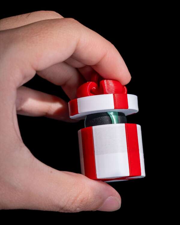 Alien Surprise Fidget Keychain – proiect STL 3D - imagine 3