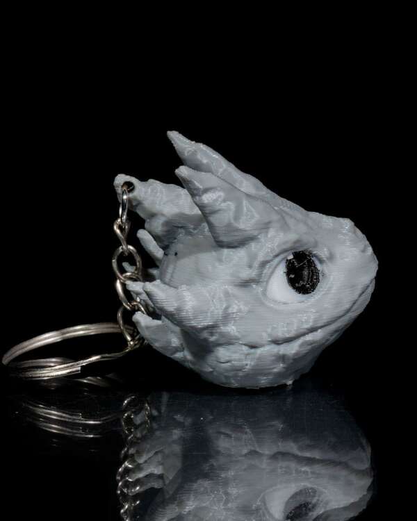 Baby Stone Dragon Keychain - imagine 2