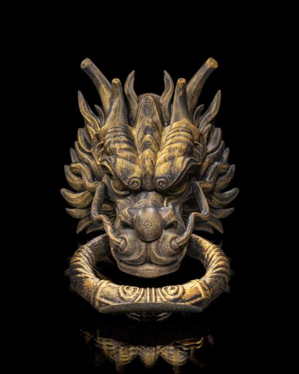 Chinese Dragon Door Knocker - imagine 2