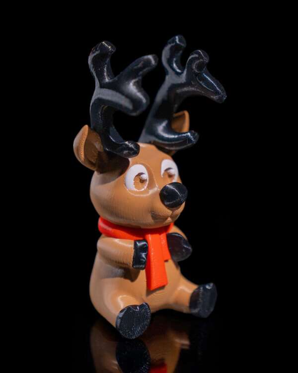 Cute Reindeer Phone Stand – proiect STL 3D - imagine 5