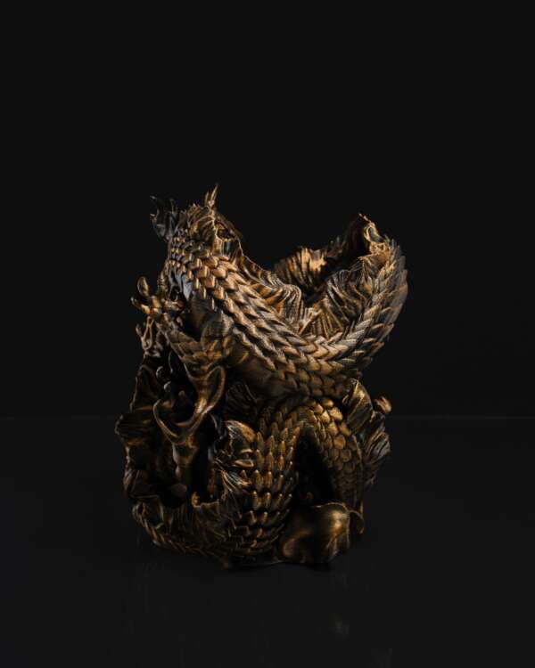 Chinese Dragon Wine Holder - imagine 2